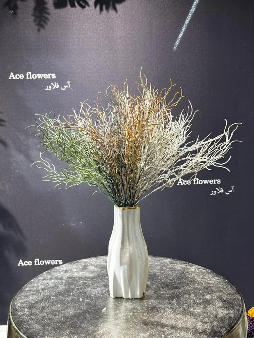 بوته مویی کوتاه فلزی برای گل آرایی و دکور تالار عروسی