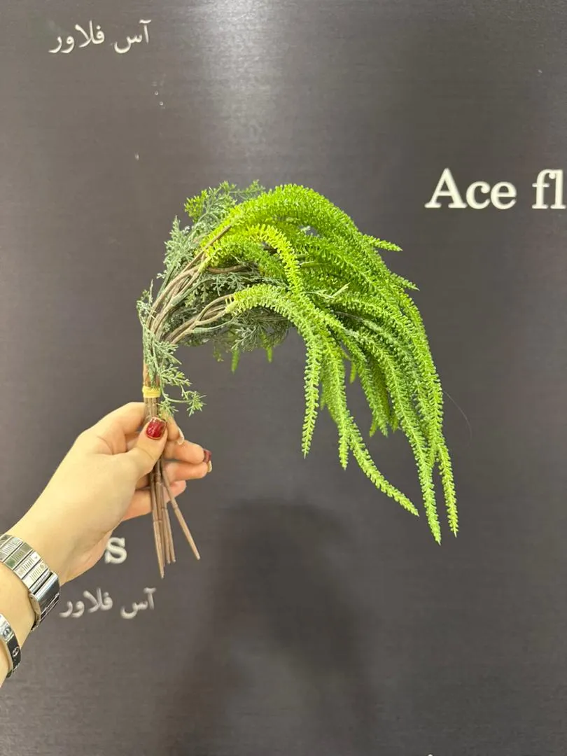 گل مصنوعی لیپودیوم مینیاتوری در سرویس بهداشتی