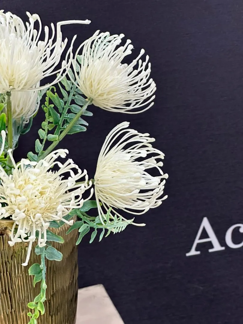 دسته گل مصنوعی سوسن عنکبوتی سفید با ۵ شاخه وارداتی