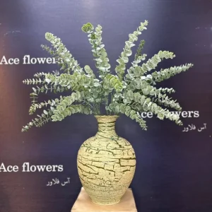 شاخه مصنوعی اکالیپتوس گانیا با ارتفاع 70 سانتیمتر و شاخه برگ های بسیار طبیعی